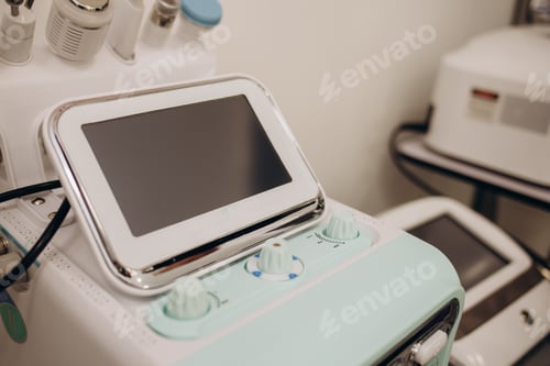 Preview: Laser hair removal treatment. Clinic skin care procedure.