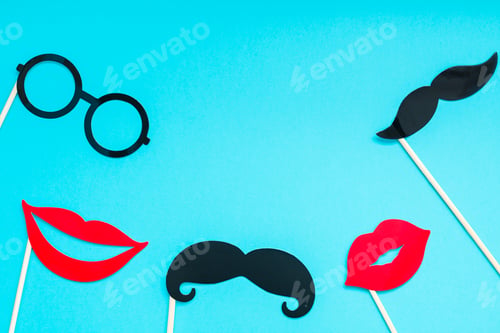 Preview: Paper moustaches for men fathers dad concept