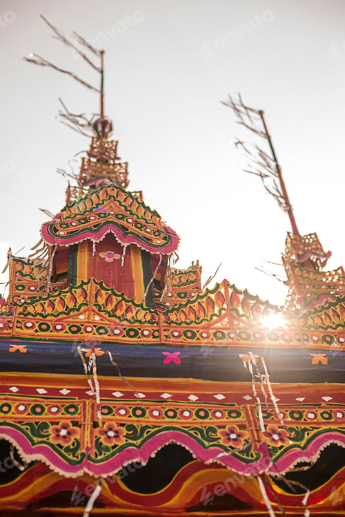 Preview: Mrauk U, Dung Bwe Festival for the passing of an important Buddhist Monk, Rakhine State, Myanmar (Bu