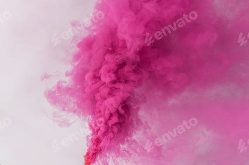 Preview: Pink smoke effect on a white background wallpaper