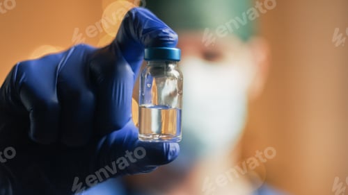 Preview: Vaccine on Christmas Background