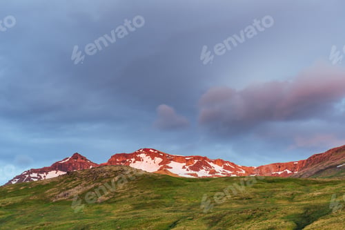 Preview: Mountain chain near Egilsstadir, East Iceland