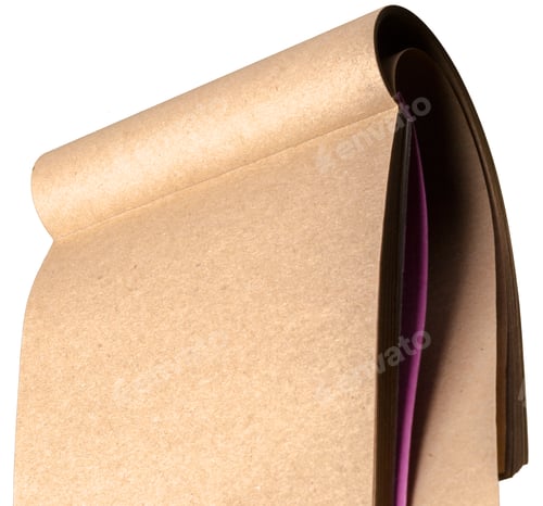 Preview: blank notepad isolated on white background