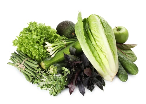 Preview: Superfood. Healthy food products isolated on white