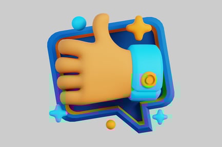 Preview: Thumbs up notification pop-up