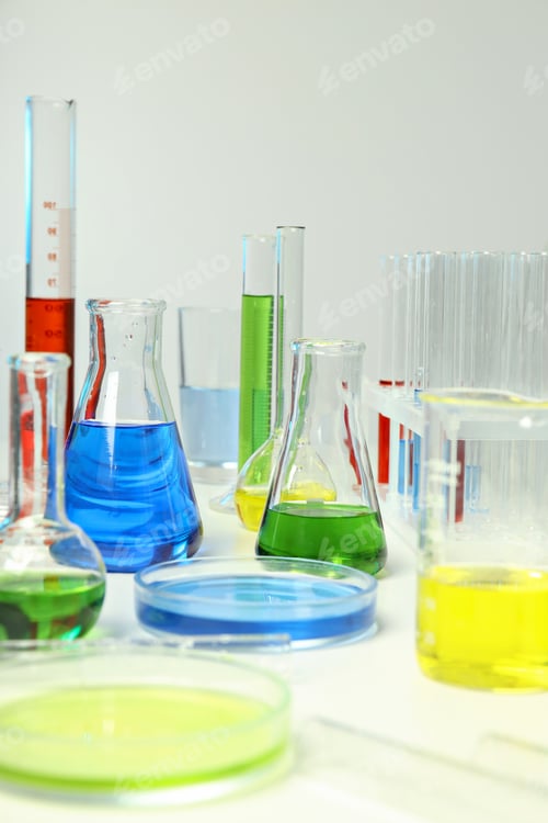 Preview: Concept of science and research with laboratory accessories