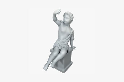 Preview: Seated youthful figure on pedestal