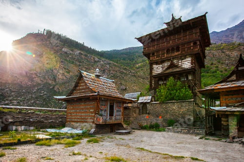 Preview: Sangla Fort - Hindu Temple. Sangla, Himachal Pradesh, India
