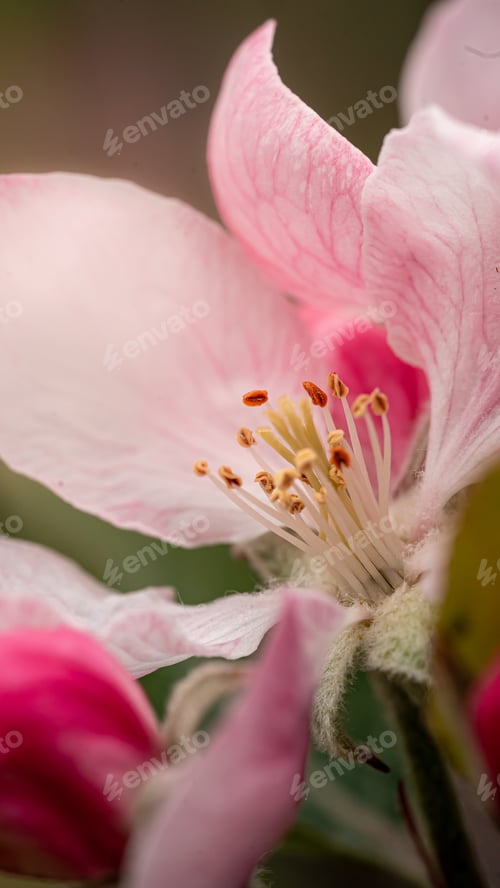 Preview: Close-up of a pink flower in bloom