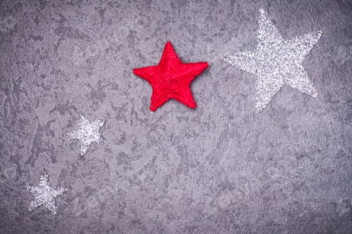 Preview: Christmas greeting card. Noel festive background. New year symbol. Star.