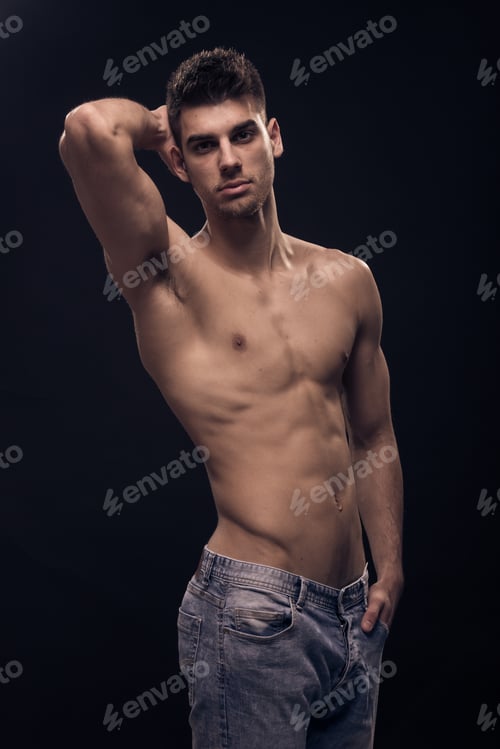 Preview: One Young Man, Fit Abs Body Shirtless Jeans Handsome