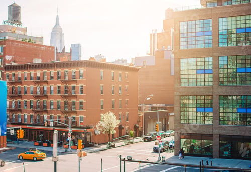 Preview: Empty streets in West Village at New York Manhattan, USA
