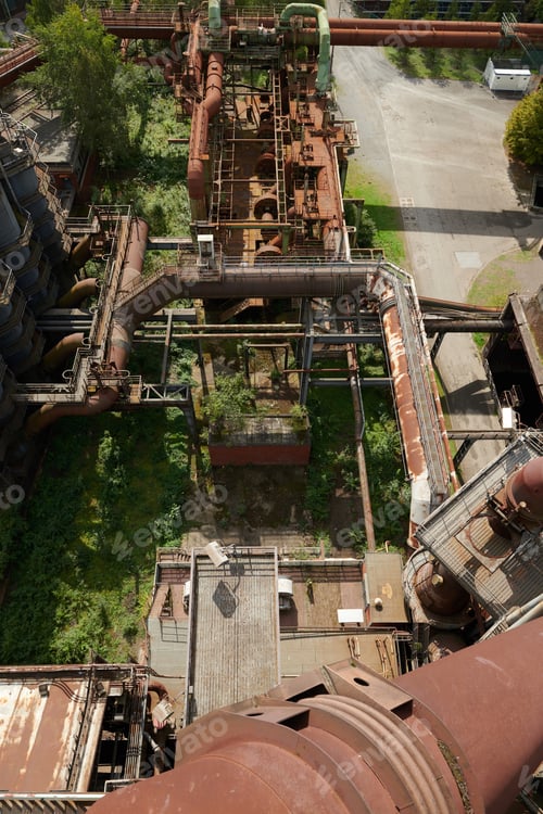 Preview: Industrial factory in Duisburg, Germany.