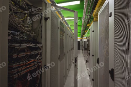 Preview: View of rack mounted server