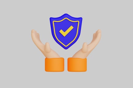 Preview: Hands holding a shield.