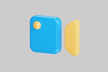 Preview: Blue and yellow camera icon