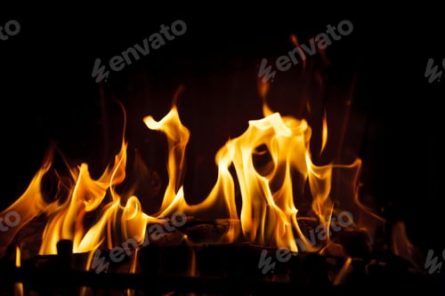 Preview: Fire in the fireplace
