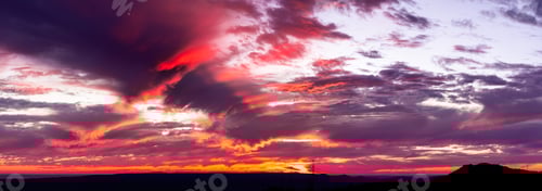 Preview: Fiery sunset on the West coast, San Francisco Bay area; California