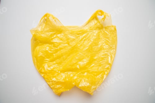 Preview: Plastic bag on a white background