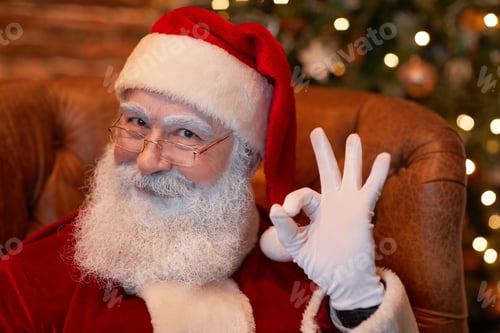 Preview: Santa Showing OK Sign