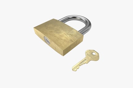 Preview: Padlock and keys