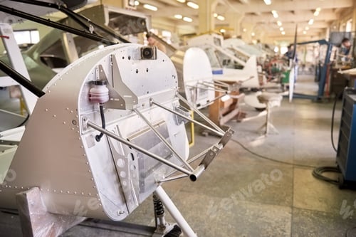 Preview: Airplane production, steel and rivets.