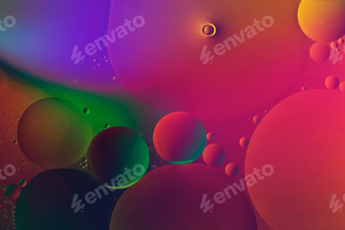 Preview: Colorful background oil bubble texture wallpaper