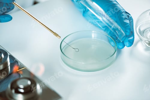 Preview: Microbiologist working in laboratory