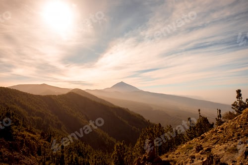 Preview: Volcano Teide on foggy weather