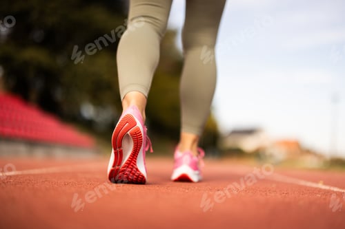 Preview: Close up Of Females Athlete Shoes