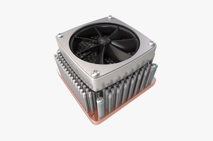 Enfriador rectangular para tazas con ventilador central