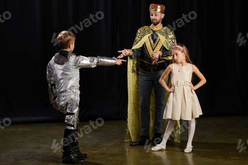 Preview: Engaging male tutor guides kids in creative theater acting with passion and style