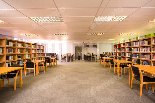 Preview: View Of An Empty Library