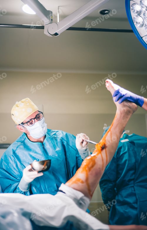 Preview: Doctors prepare knee knee operation.
