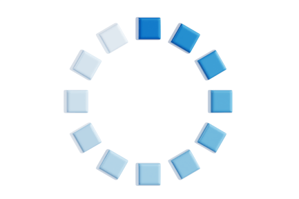 Vista previa: Círculo de carga geométrico 3D