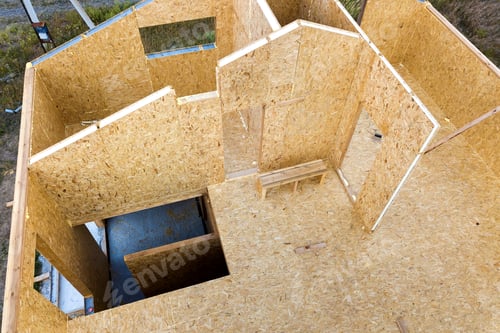 Preview: Construction of new and modern modular house.