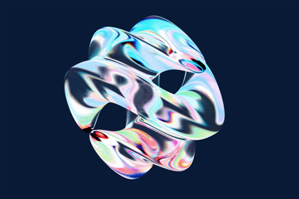 Preview: Futuristic Torus Abstract Shape Sculpture