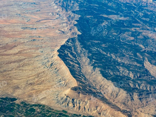 Preview: Aerial view of the desert ridge a few miles east of Grand Junction, Colorado