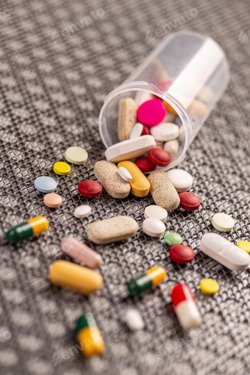 Preview: Different tablets pills capsule