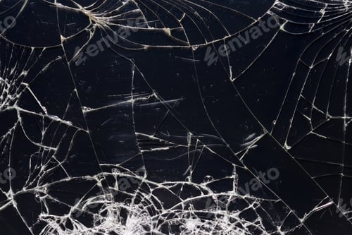 Preview: Broken glass texture with cracks.