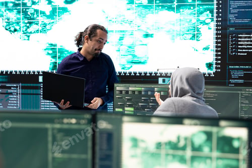 Preview: Cyber intelligence team using advanced technology to secure computer networks