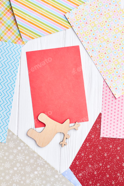 Preview: New Year paper handicraft background