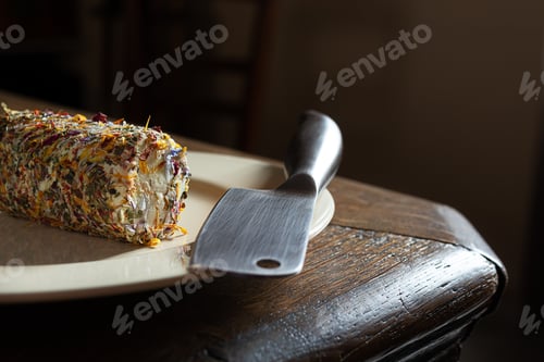 Preview: Goat cheese and a cheese knife
