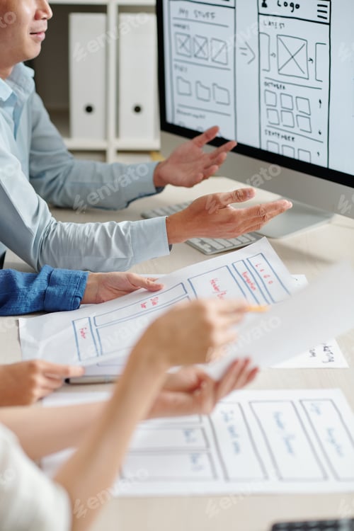 Preview: Designers working on project layout
