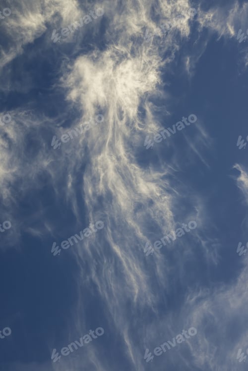 Preview: Cirrostratus clouds against a background of blue sky