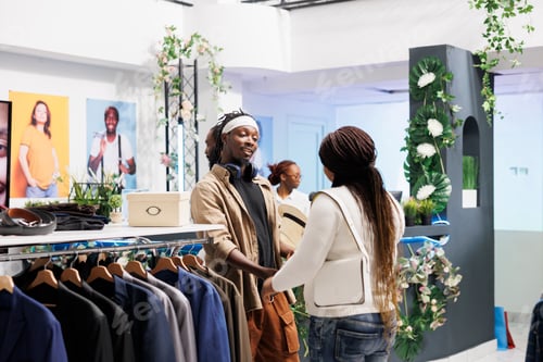 Preview: Woman buying accessories and asking boyriend for advice