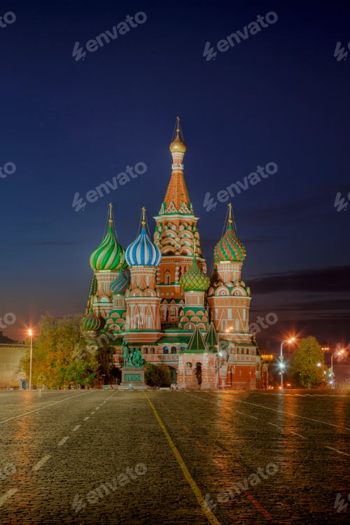 Preview: 54623,Saint Basil's Cathedral and Red Square, Moscow, Russia