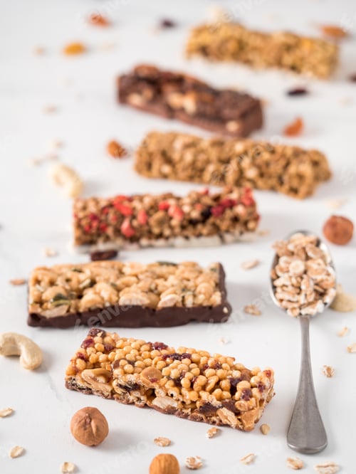 Preview: Set of different granola bars