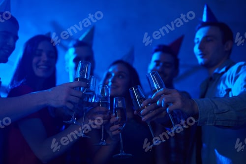 Preview: Clinking with champagne