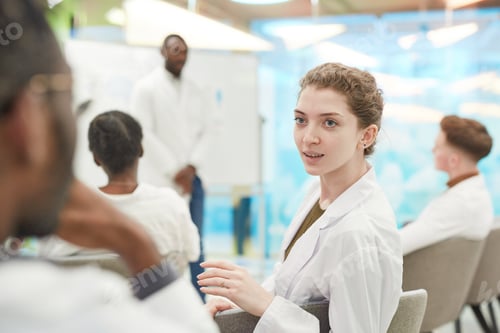 Preview: Female Med Student in Seminar